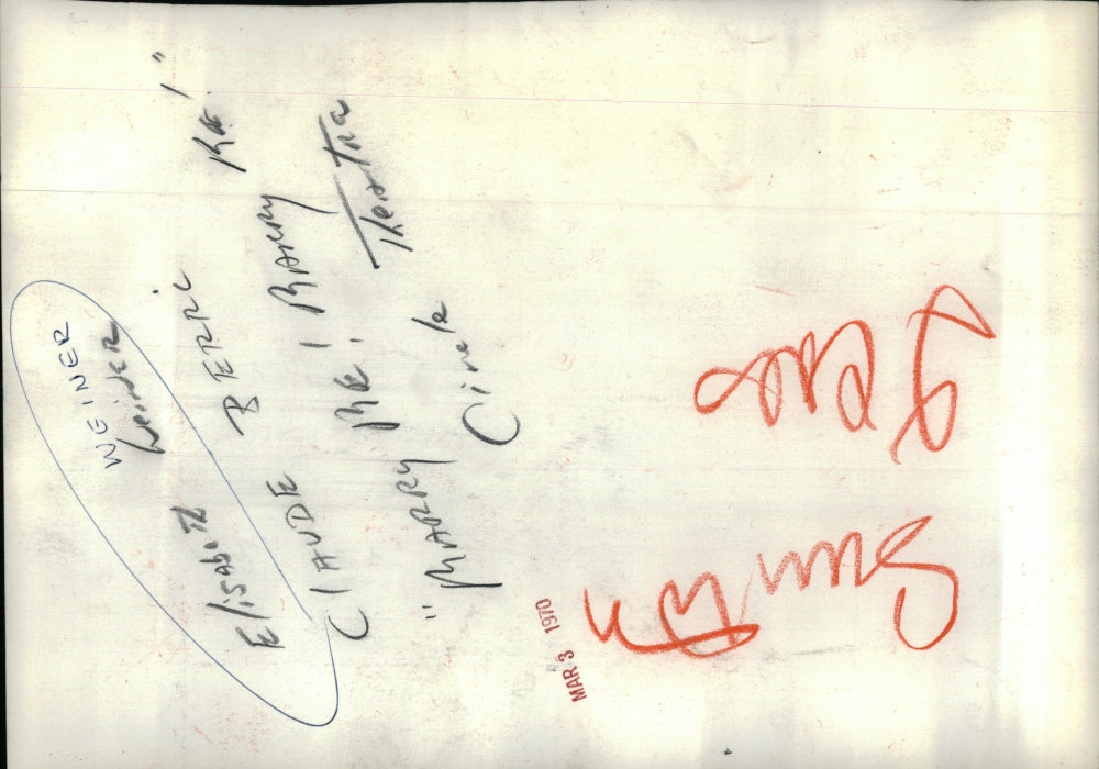 1970 Press Photo Elisabeth Weiner in "Marry Me! Marry Me!"