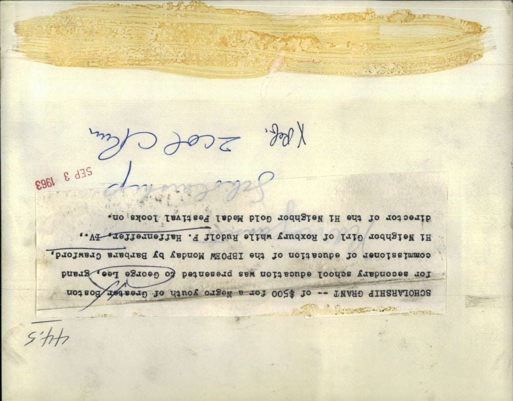 1963 Press Photo George Lee Grand Commissioner of Education Barbara Crawford