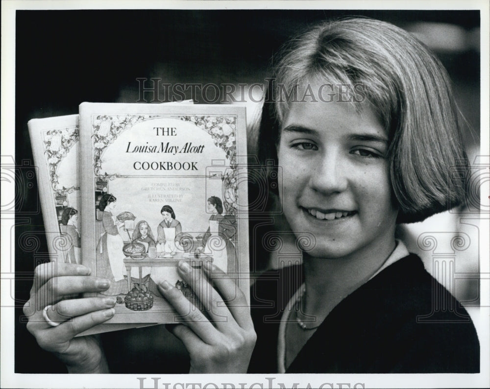 Press Photo Gretchen Anderson,13 yr old cookbook author