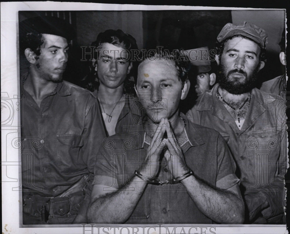 1959 Press Photo Former Army Captain Pedro Morejon Army firing squad - RSM01209