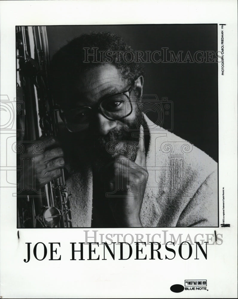 1986 Press Photo Joe Henderson Musician entertainer - RSM06275