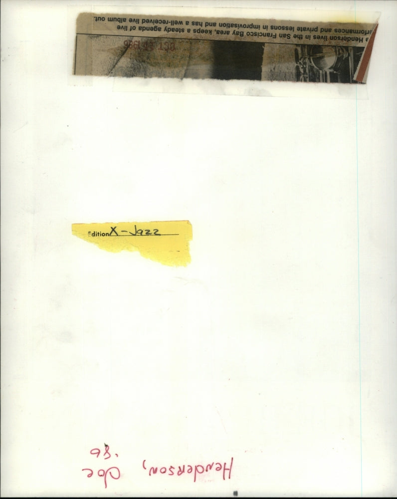 1986 Press Photo Joe Henderson Musician entertainer - RSM06275