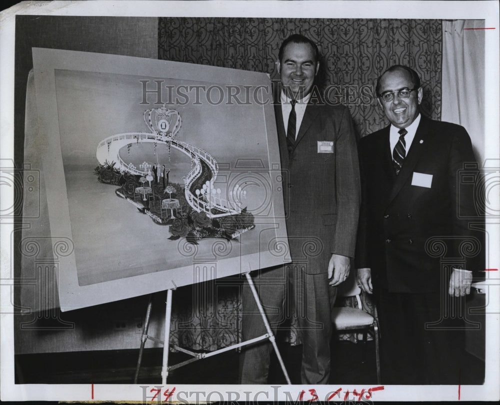 1969 Press Photo Richard Brown, Robert Heilman, NRA President - RSM08119