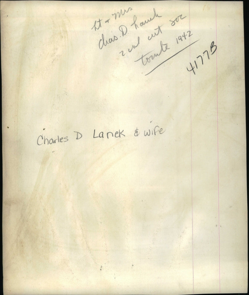 Press Photo Charles D Lanek & Wife - RSM09735