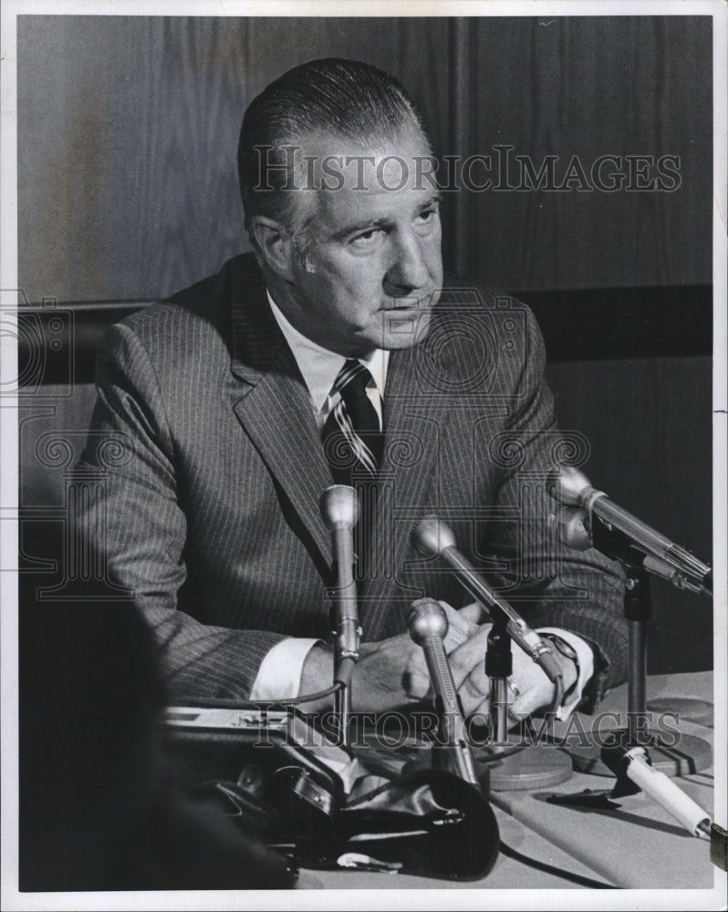 1971 Press Photo Spiro Agnew of Metro Politician - RSM11051