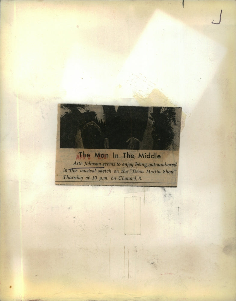 1970 Press Photo Actor Arte Johnson on the "Dean Martin Show" - RSM18459