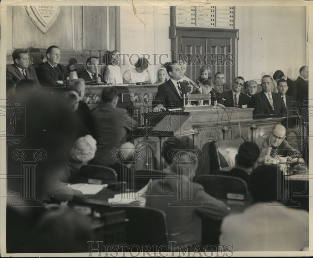 1964 Press Photo Alabama- Governor Wallace addresses special session. - Historic Images