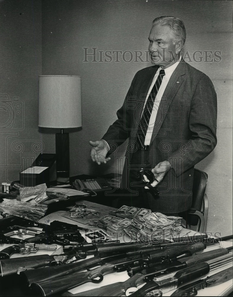 1985 Press Photo Jefferson County, Alabama Sheriff Mel Bailey.- Historic Images