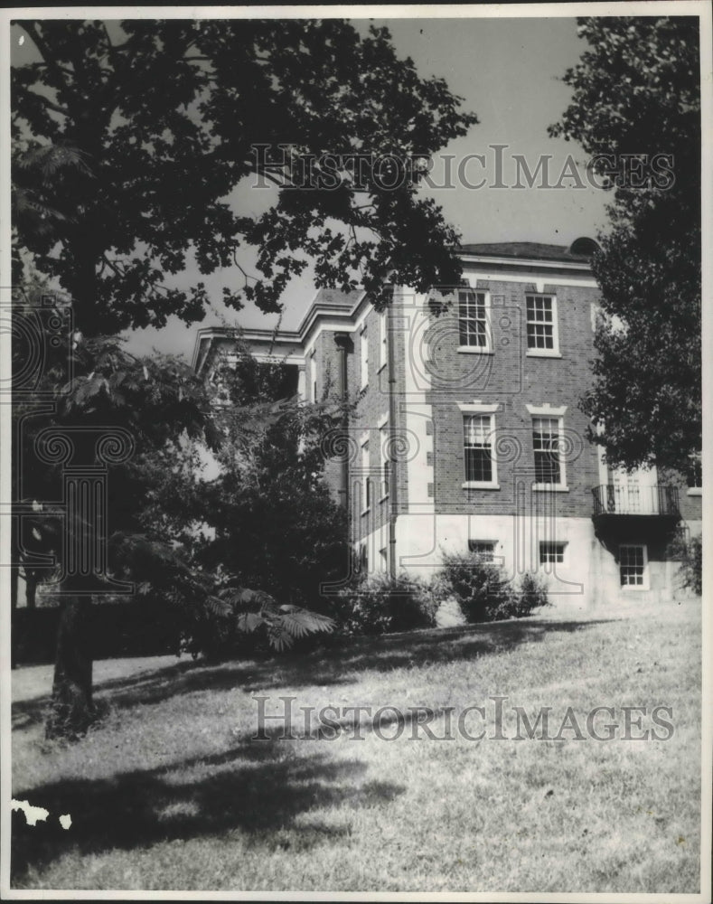 1952 Press Photo Stockham Building, Birmingham-Southern College, Alabama - Historic Images