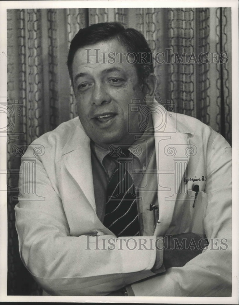 1986 Press Photo Alabama-Birmingham liver transplant doctor, Joaquin S. Aldrete- Historic Images