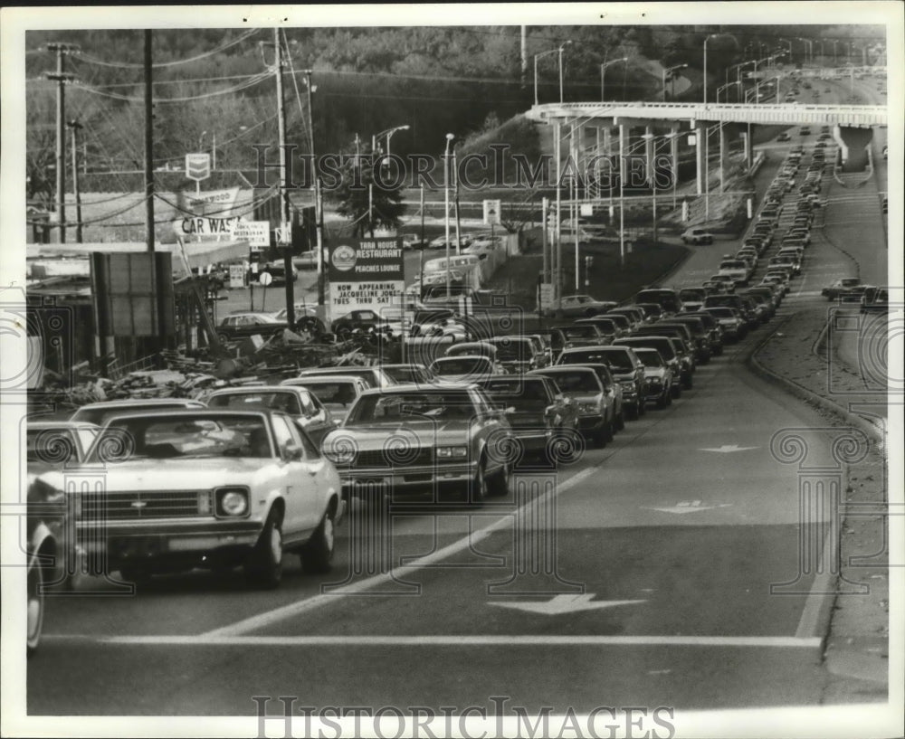 1980 Press Photo Alabama-U.S. Highway 31 traffic backed up.- Historic Images