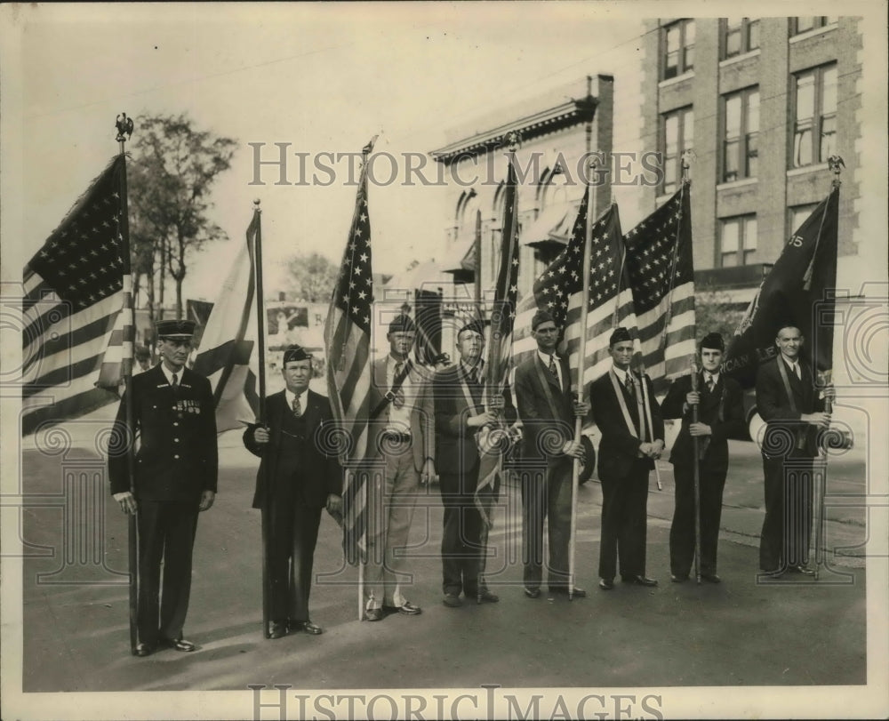 1938 Press Photo American Legion Color Masses for Armistice Parade, Alabama- Historic Images