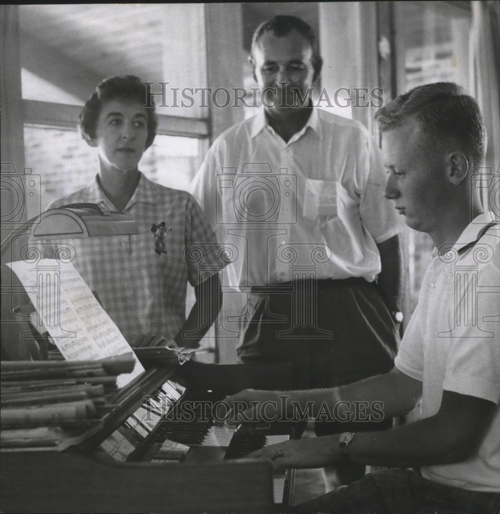 1961 Press Photo Music at Kowaliga Resort in Alabama- Historic Images