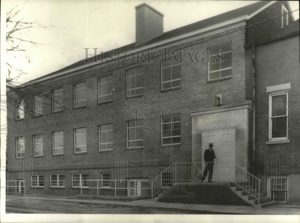 1956 Press Photo Alabama-Beverly Methodist education building in Birmingham.- Historic Images