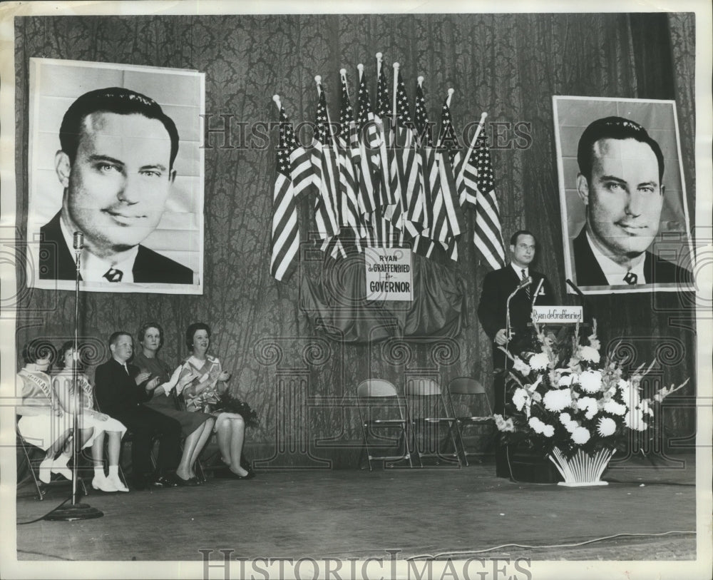 1962 Press Photo Ryan De Graffenreid, Alabama Governor Candidate- Historic Images