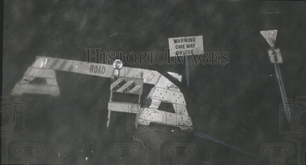 1967 Press Photo Scene of River Car Crash, Walker County, Alabama- Historic Images