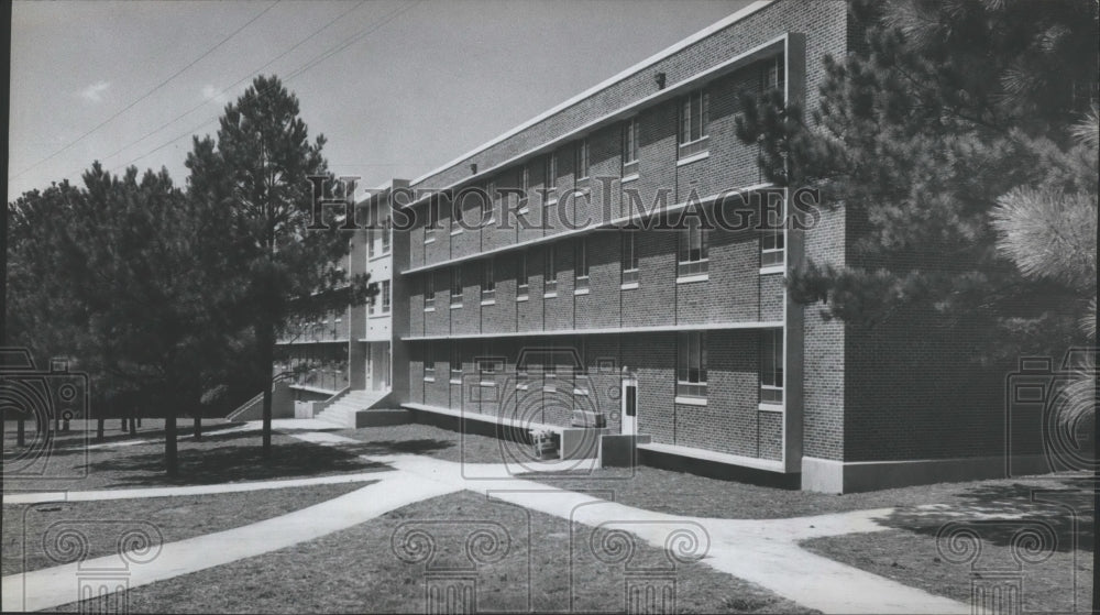 1962 Press Photo Luttrell Hall Addition at Jacksonville State College, Alabama- Historic Images