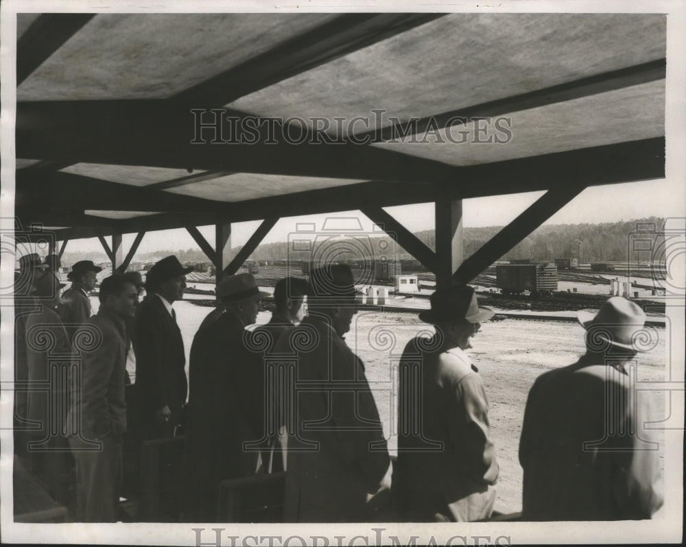 1952 Press Photo Dedication of Ernest Norris Yard, Southern Railway System, AL- Historic Images