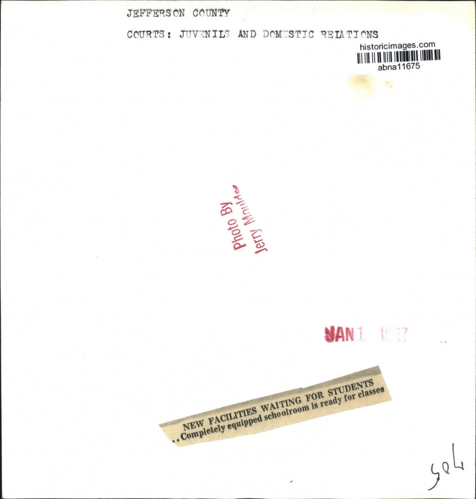 Press Photo New classroom Jefferson County Juvenile detention - abna11675