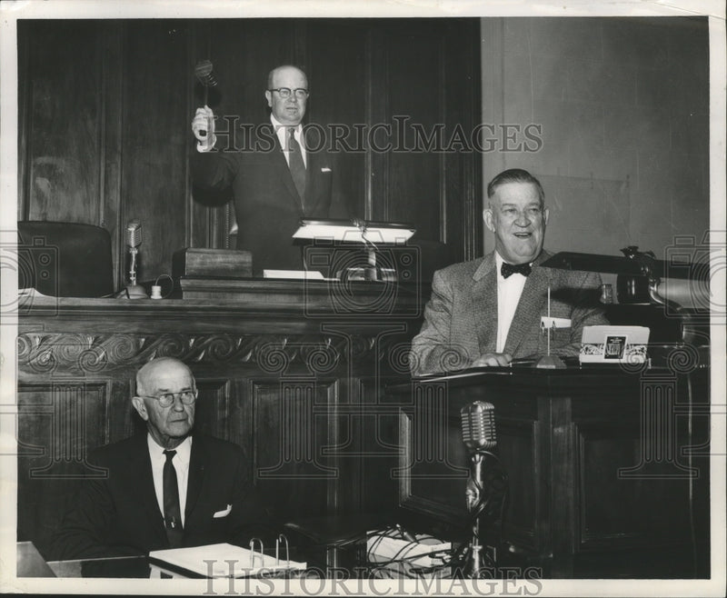Load image into Gallery viewer, 1957 Press Photo Lieutenant Governor Guy Hardwick presides - abna11986
