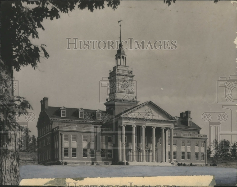 1957 Press Photo Harwell G. Davis Library, Howard College, Birmingham, Alabama- Historic Images