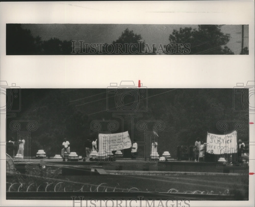 Press Photo Cuban hostage crisis. Talledega, Alabama - abna12376