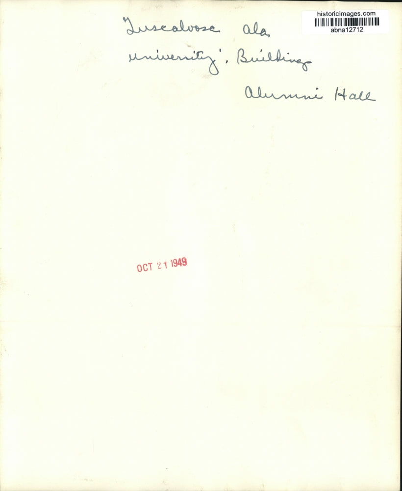 1949 Press Photo University of Alabama Alumni Hall,Tuscaloosa - abna12712