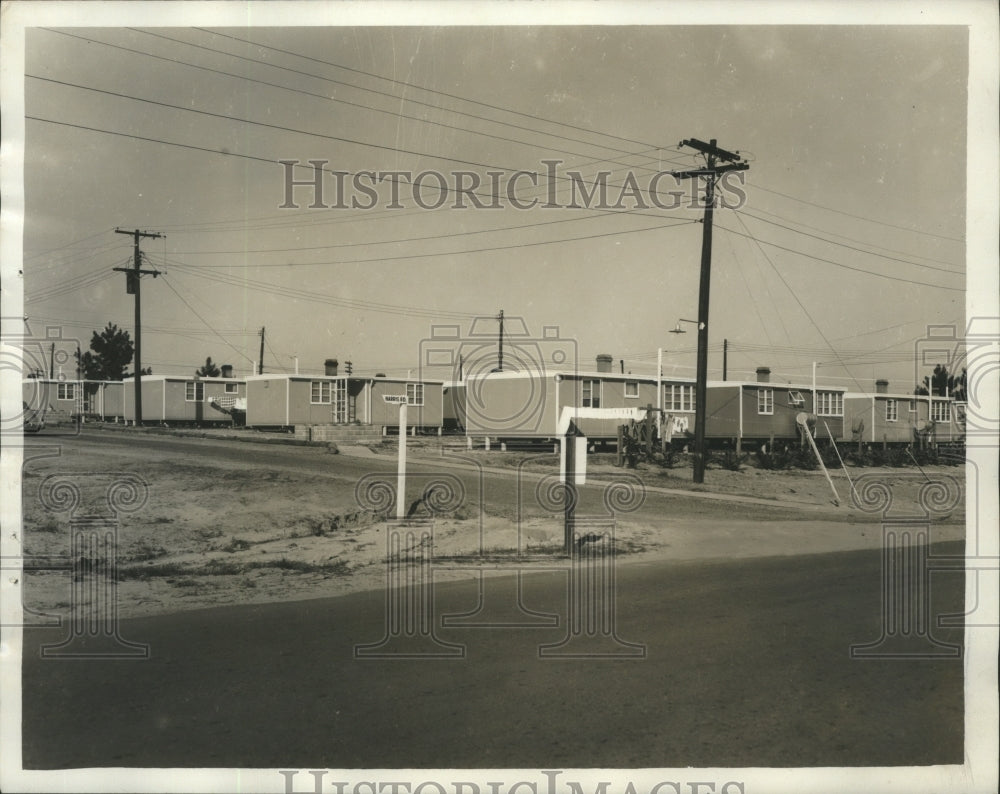 1953 Press Photo View of Camp Rucker housing project, Alabama - abna12763