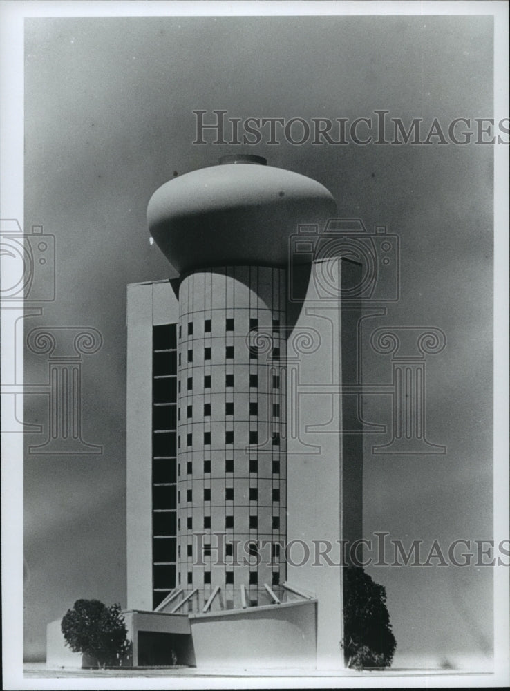  Press Photo Water tower in Leeds, Alabama- Historic Images