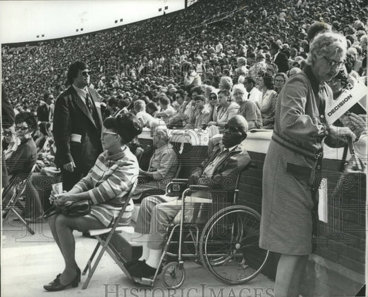 1972 Press Photo crowd at Legion Field, Billy Graham Birmingham Crusade, Alabama- Historic Images