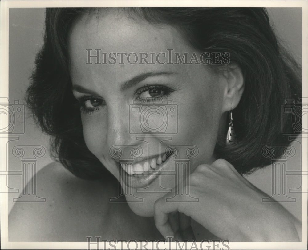 1985 Press Photo Angela Tower, 1985 Miss Alabama- Historic Images