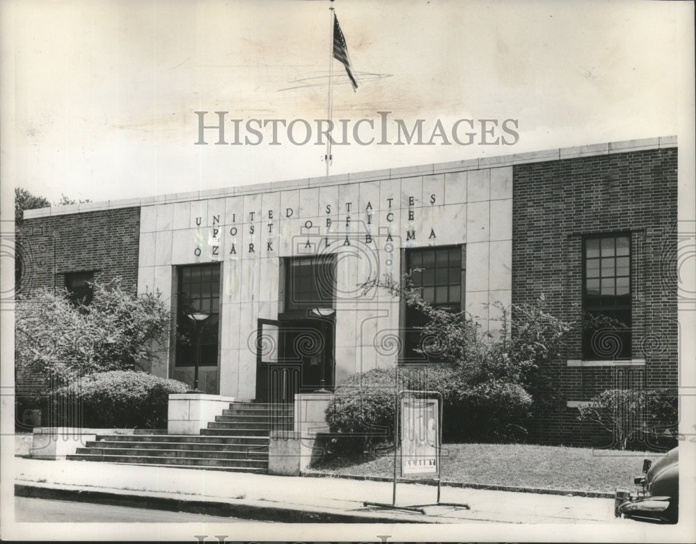 1951 Press Photo United States Post Office, Ozark, Alabama- Historic Images