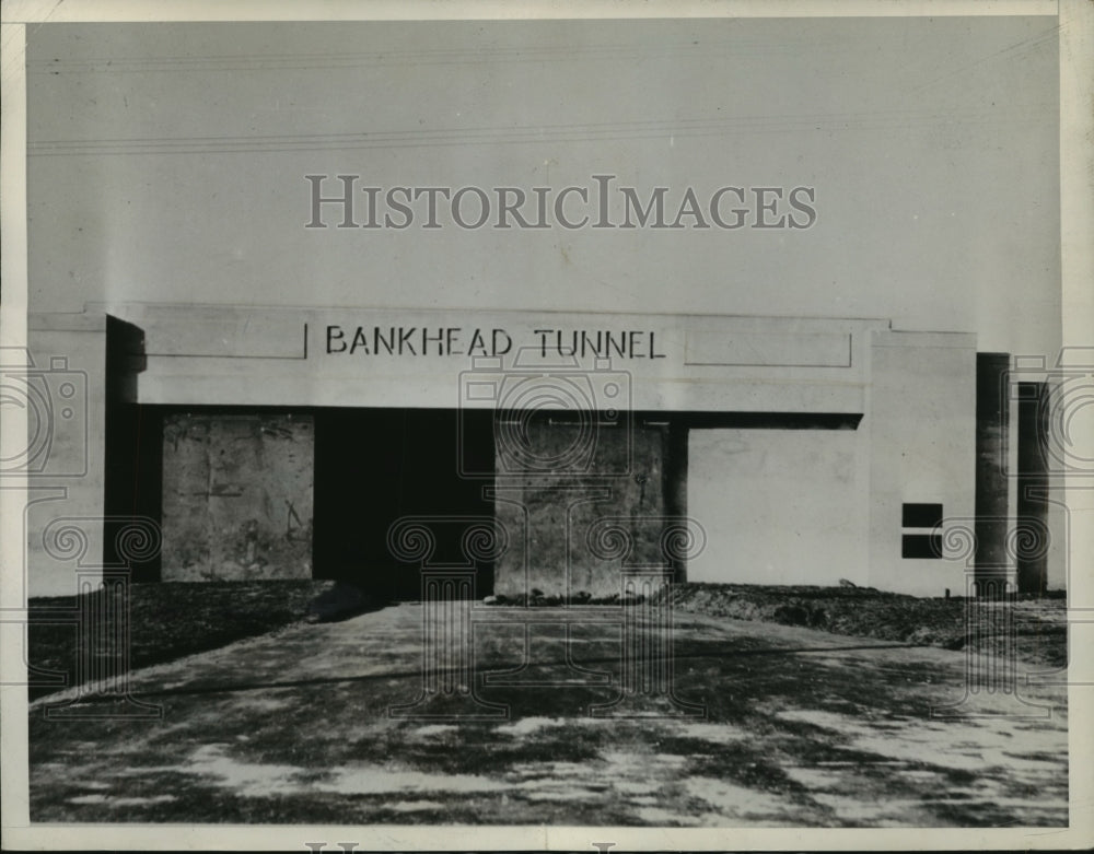 1947 Press Photo Bankhead Tunnel Building, Mobile, Alabama- Historic Images