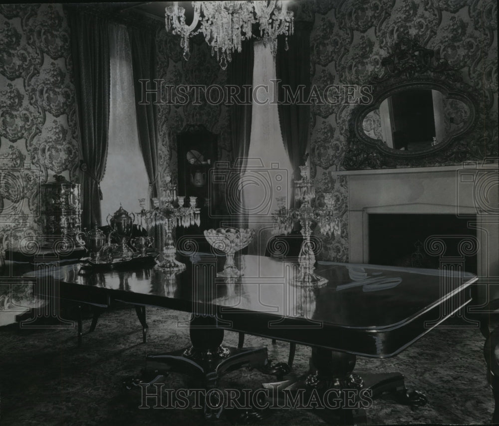 1958 Press Photo First Confederate White House Dining Room, Montgomery, Alabama