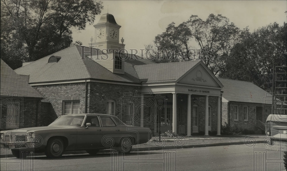 1974 Press Photo MacMillan &amp; Company Bankers Building, Livingston, Alabama- Historic Images