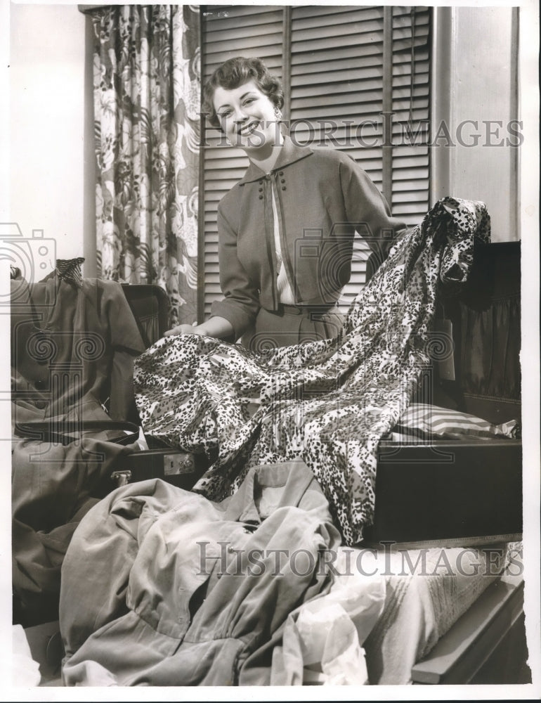 1953 Press Photo Hope White, Alabama Cotton Queen, 1953- Historic Images