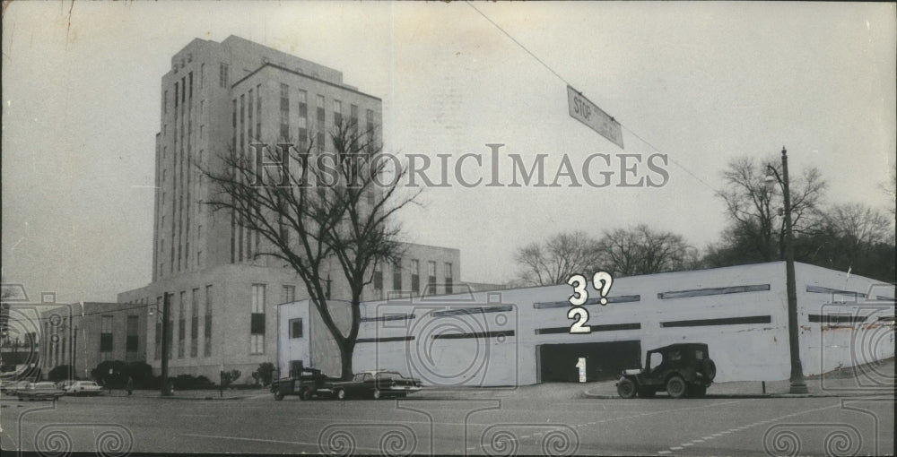 1967 Press Photo Proposed parking deck at City Hall- Historic Images