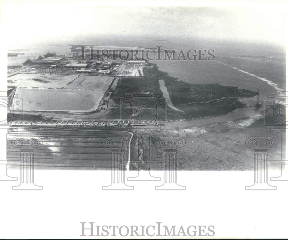 1988 Press Photo Aerial View of Causeway and Island - abna18474 - Historic Images