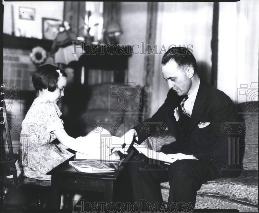 Press Photo Eugene Bull Connor and Daughter- Historic Images