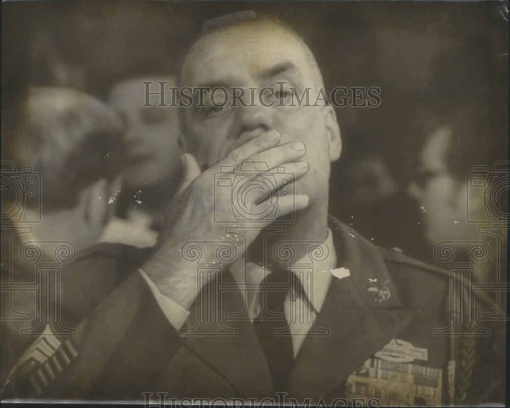 1969 Press Photo Sgt. Maj. William Wooldridge at Senate Investigation of Army- Historic Images