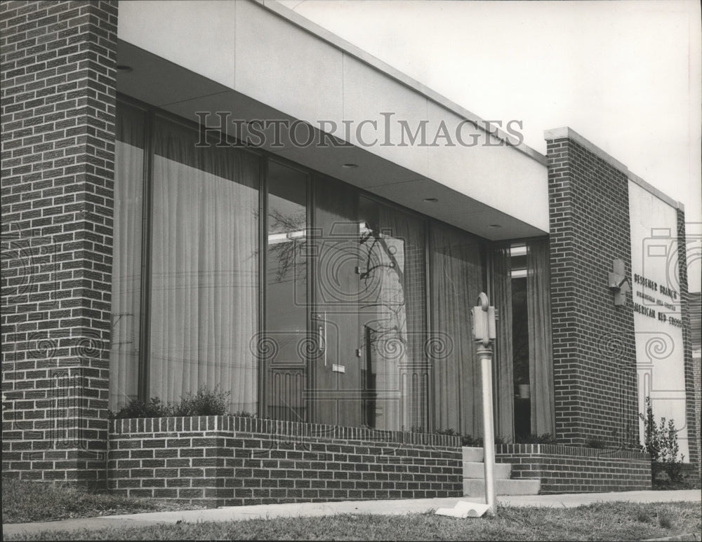 1965 Press Photo Red Cross Building, Bessemer, Alabama- Historic Images