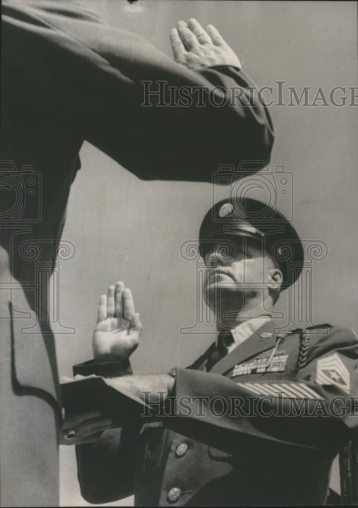 1966 Press Photo Alabama Sergeant Major William Wooldridge, U.S. Army - Historic Images