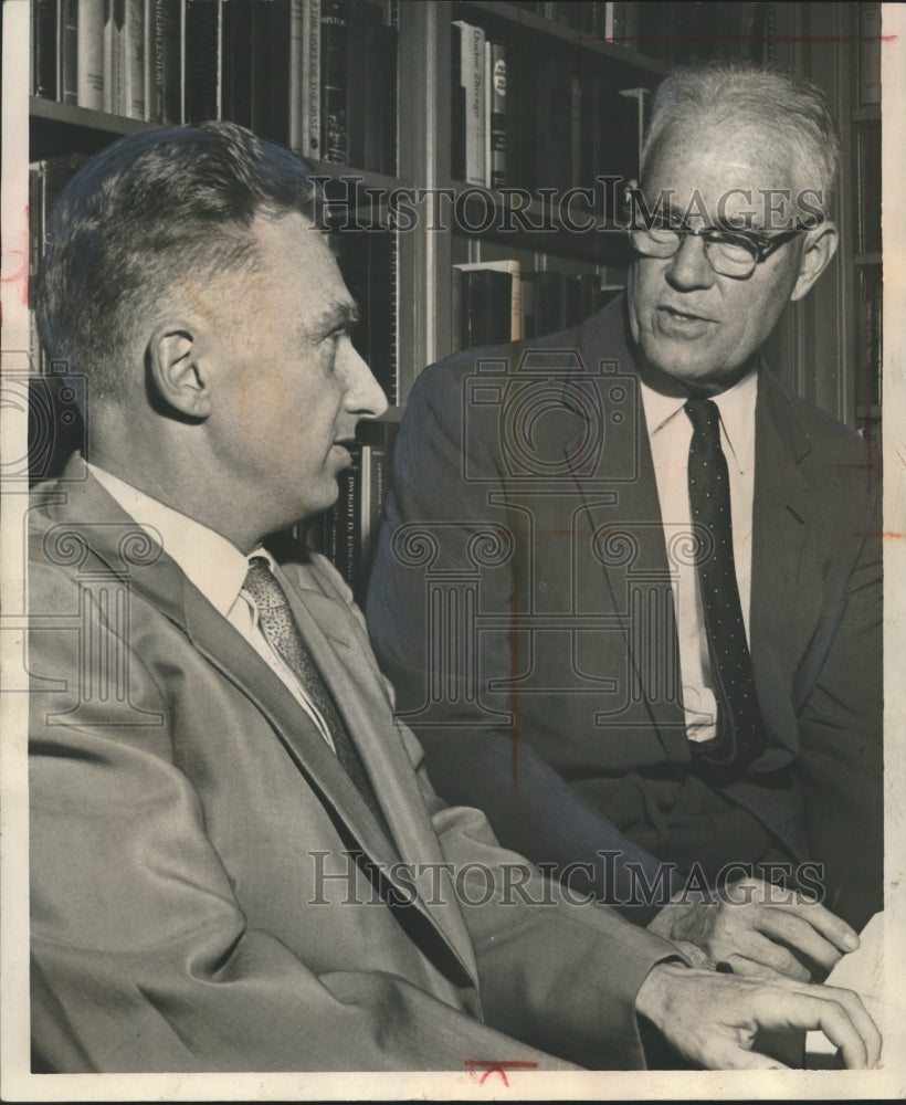 1960 Press Photo Arthur Winograd, Charles Zukoski, plan Chamber Music concert- Historic Images