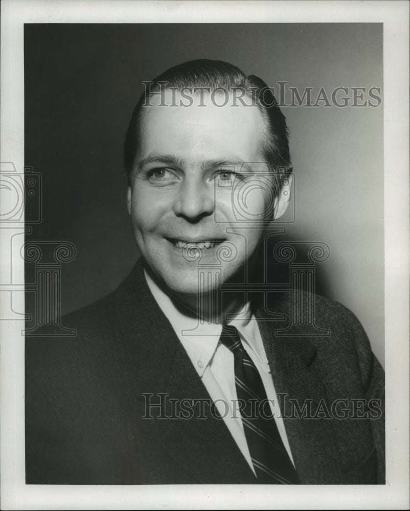 1959 Press Photo Richard L. Bevington, Channel 6, WBRC-TV - abna21246