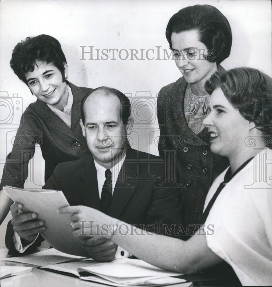 1966 Press Photo Officers of the Alabama Foundation for Hearing and Speech- Historic Images