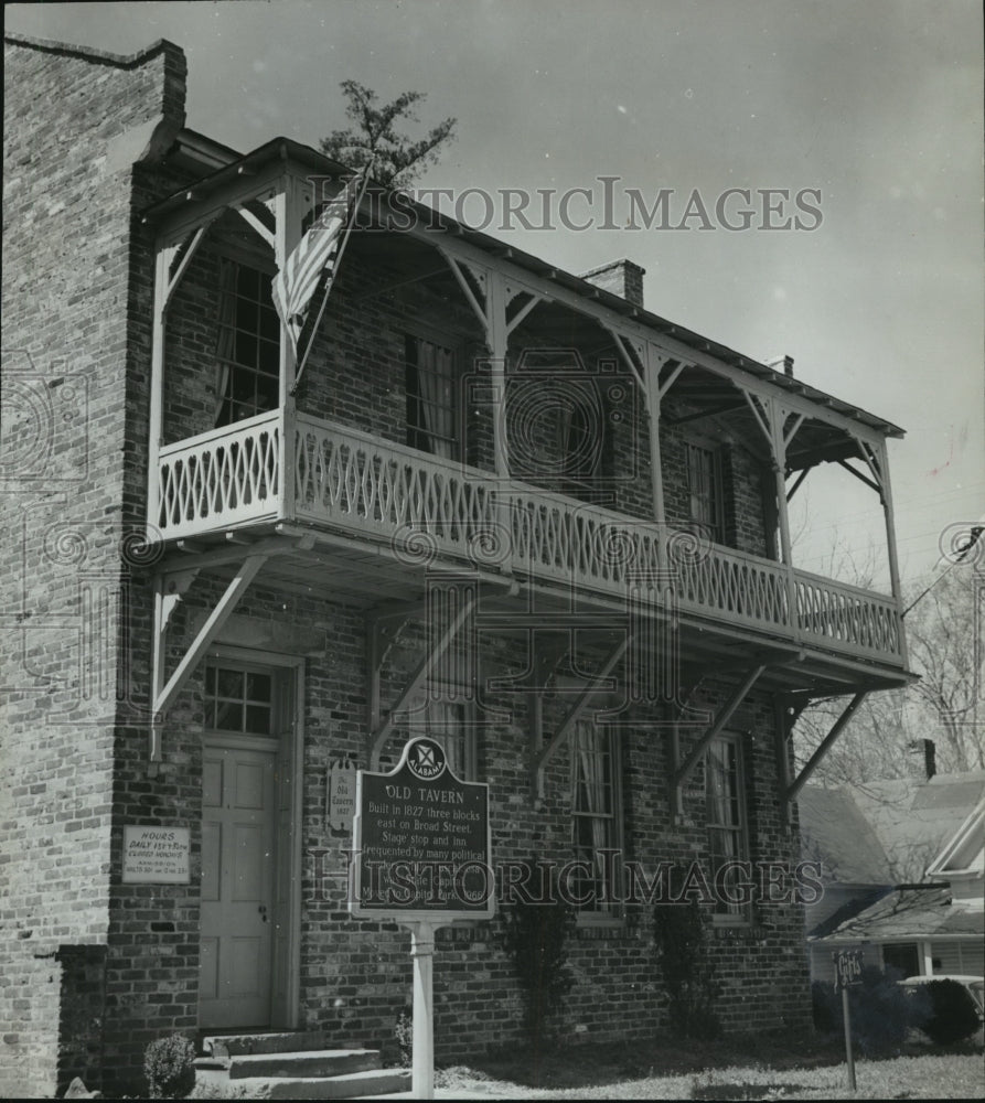 1971 Press Photo Old tavern part of Pilgrimage of Homes in Tuscaloosa- Historic Images