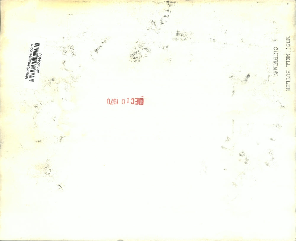 1970 Press Photo Clubwoman Nell Butler at event - abna24400