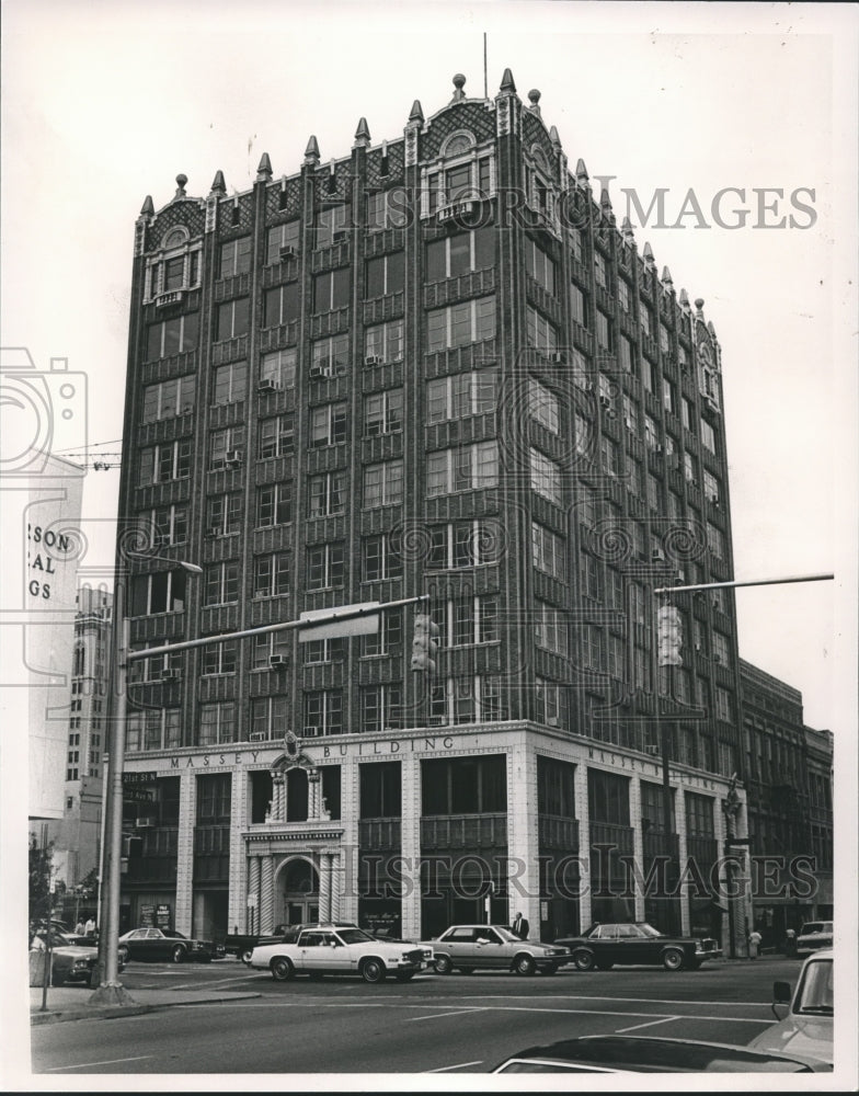 1986 Press Photo Birmingham, Alabama Buildings: Massey Building- Historic Images