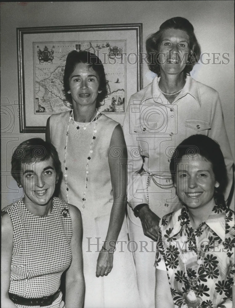 1973 Press Photo Misses John Madden, Pat Greene, Joseph Johnson, Harrison Blair- Historic Images