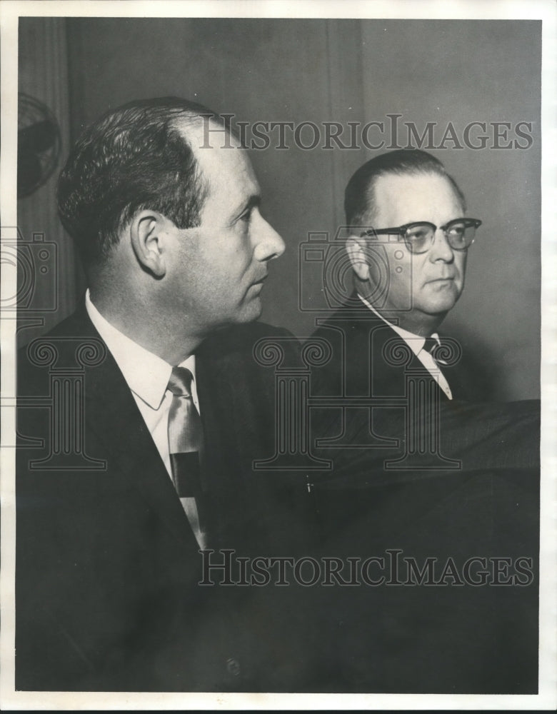 1965 Press Photo Senators Albert Evans of Choctaw and Neil Metcalf of Geneva- Historic Images